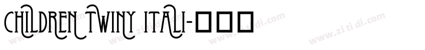 Children Twiny Itali字体转换